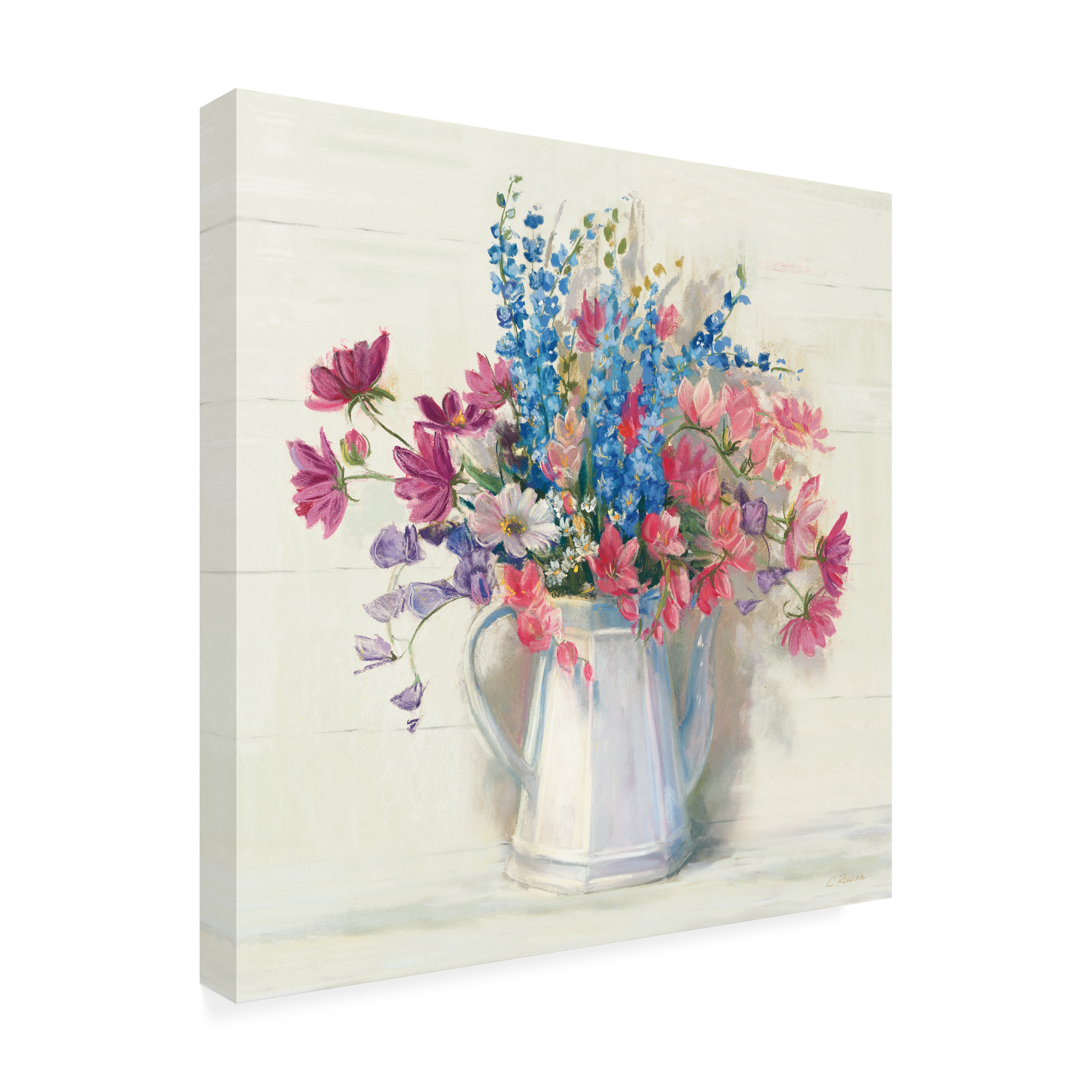 Trademark Fine Art 'Ironstone Bouquet I Bright' Canvas Art by Carol Rowan