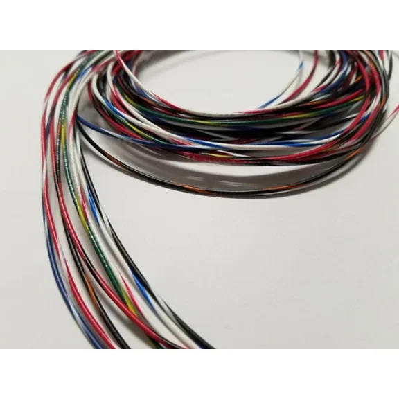 26 Awg Gauge Stranded Hook Up Wire Kit 5 Ft Ea 8 Color W/ Stripe Ul1007 300 Volt