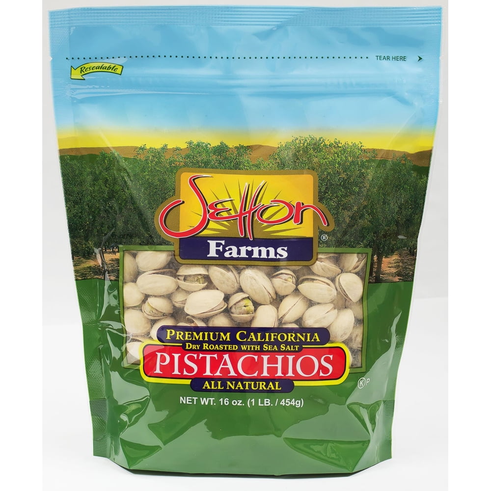 Setton Farms Pistachios Dry Roasted With Sea Salt 16 Oz Walmart 