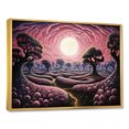 thumbnail image 2 of Designart "Dusk Topiary Fantasy" Surrealism Floater Framed Wall Art Living Room, 2 of 5