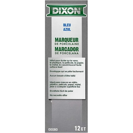UPC: 0072067000804 | Dixon Ticonderoga Company DIX00080 China Marker  Nontoxic  Paper Wrapped  Blue
