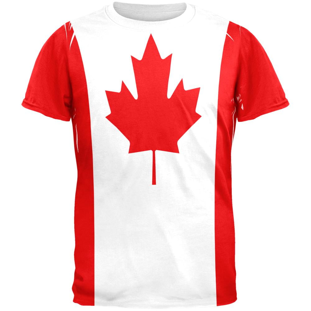 Canada Day Vintage Canadian Maple Leaf Canadian Pride Patriotic Men Shirt-lacrosse canada flag Unisex T-Shirt