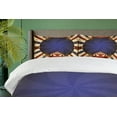 thumbnail image 4 of Ambesonne Vintage Duvet Cover Set, Circus Poster Image, 2-Calking, Pale Yellow Navy Blue, 4 of 7