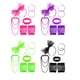 thumbnail image 3 of Disfraz de disfraces, ropa ornamental, guantes de encaje, pendientes, accesorios de los años 80, decoraciones de estilo, accesorios de Cosplay Ropa, zapatos y accesorios Miscelánea violeta Jumpingount AP009849-02, 3 of 5