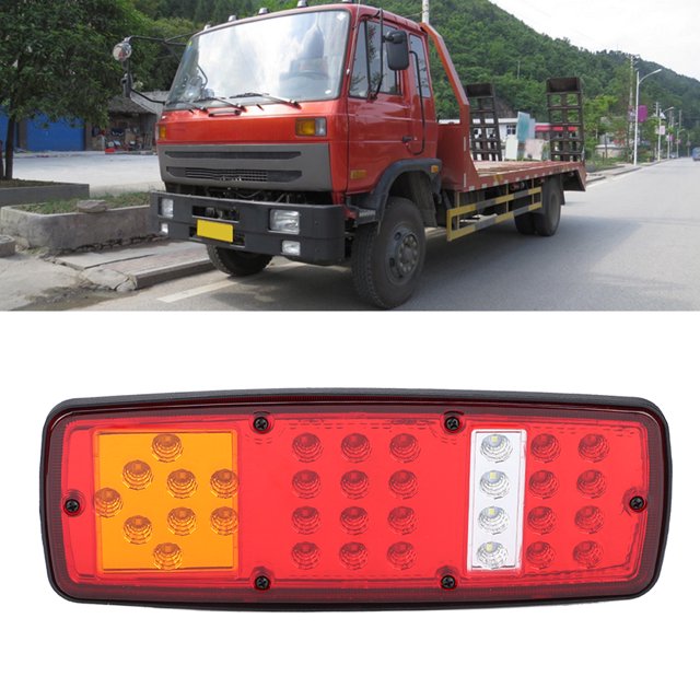 Luz trasera para camión, luz trasera para camión con remolque de 12 V, luz trasera impermeable, luz trasera LED, estándares líderes en la industria