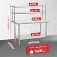 thumbnail image 7 of 36" X 24" Commercial Work Table with Shelf, 7 of 7