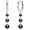Style 3, variant on 925 Sterling Silver Black Pearl Dangle Drop Earrings for Women, 4-9mm Round Cultured Pearl Hoop Earrings Jewelry Gift for Women Christmas Mother's Day Valentine's Day Birthday Anniversary