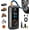 Orange Black, variant on Tire Inflator Portable Air Compressor Portable Air Pump Cordless Bike Pump with Digital Dual Values Display 150 PSI Car Tires Pump with LED Lights Air Pump