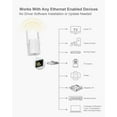 thumbnail image 3 of BrosTrend AC1200 Ethernet-1-WiFi Adaptador Inalámbrico Universal para Impresora, Smart tv, Reproductor blu-ray, Consola de Juegos, ps4, Xbox, 3 of 5