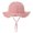 Pink, variant on Baby Summer Bucket Hat Sun Protection Infant Wide Brim Fisherman Hat with Chin Strap