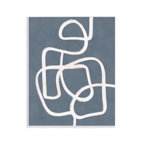 Stupell Industries Contemporary Blue Freeflow Line Wall Plaque Art, 11 x 14, by Nina Blue