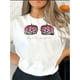 thumbnail image 1 of Camiseta De Verano Para Mujer, Cuello Redondo, Para Mochilero, Vacaciones En La CalleWomen's Fun Pink Pumpkin Skull Graphic Tee - Casual Crew Neck Short Sleeve T-Shirt, Stretchy & Machine Washable,, 1 of 6