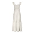 thumbnail image 5 of Women's Retro Pleated Suspender Ruffled Maxi Dress, 5 of 9