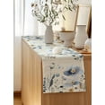 thumbnail image 5 of Table Runner 90 Inches Long for Kitchen Dining, Spring Blue Floral Dresser Scarf Farmhouse, Dining Table Decorations for Wedding/Parties, Vintage Garden Wildflowers Botanical 13 x 90 In, 5 of 8