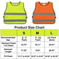 thumbnail image 4 of GOGO Kids Adjustable Reflective Vests, Reinforced High Visibility-Neon Green-L, 4 of 7