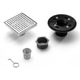 thumbnail image 2 of HEATGENE 6-Inches Square Shower Drain with Flat Cover, Stainless Steel Shower Floor Drain with Removable Square Pattern Grate, Floor Shower Drain with Hair Strainer, Brushed, 2 of 7