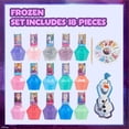 thumbnail image 2 of Set de esmaltes de uñas Townley Girl Disney Frozen de 18 piezas para niñas mayores de 3 años, 2 of 9