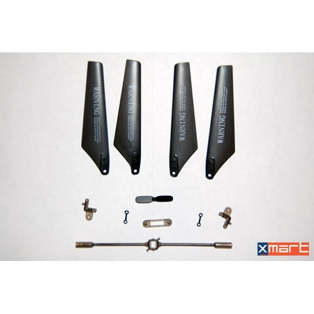 - Qiyun Full Set Replacement Parts for SYMA S108g, Main Blades, Tail Blade, Connect Buckle Balance Bar, Spare Main Grips(with a bag)