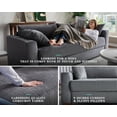 thumbnail image 2 of VANACC Sofa, Modern Couch with Soft Corduroy Upholstered, 3 Seater Comfy Couch for Living Room Home Office - Grey Couch,Adult, 2 of 6