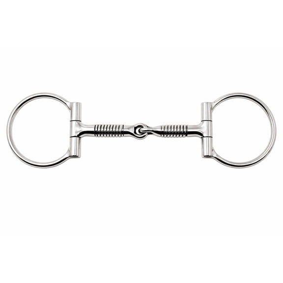 Steel Coiled Wire 5" Mouth Western Snaffle Horse Bit Tack Equine 35516B