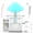 White, variant on Suodoka Rain Cloud Humidifier Water Drip, 300ml Essential Oil Diffuser with 7 LED Night Light, 5H Timer, White Noise Mushroom Humidifier for Bedroom Desk (9.88 inches / 25.1 cm), White