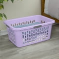 thumbnail image 5 of Sterilite Large 2 Bushel Plastic Laundry Basket with 4 Comfort Grip Handles, Lilac, 6 Pack, 5 of 8