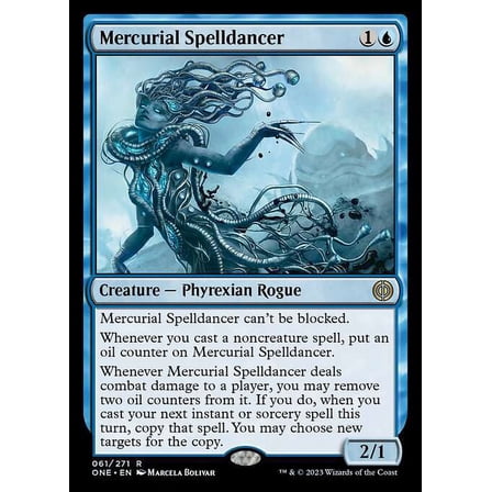 MtG Phyrexia: All Will Be One Rare Mercurial Spelldancer #61