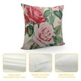 thumbnail image 4 of Nawypu  Watercolor Roses Throw Pillow Cover Elegant Floral Bud Petal Romantic Plant Curl Bloom Botanical Pillow Case Decorative Square Cushion for Home Couch Bed, 4 of 5