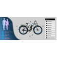 thumbnail image 6 of Electric Bike for Adults ,2000W Peak Motor, Off-Road E-Mountain Bike,32 MPH Max Speed 26"x4.0" Fat Tire E Bike,48V 17.5Ah Battery,UL2849, 6 of 10