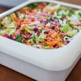 thumbnail image 5 of Plastic Aluminum Foil Tray (with Lid) - Flip-Top Tray - Portable Casserole Dish, Stackable Plastic Aluminum Foil Tray Holder for Home & Travel, 5 of 9
