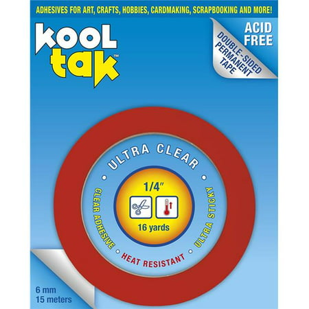 Kool Tak KUC00315 Ultra Clear Sticky Tape, 0.125 (Best Kohl In India)