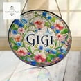 thumbnail image 3 of ViciArt Floral Gigi Glass Suncatcher, Round Window Hanging, Elegant Decor, Mother’s Day Gift, 3 of 4