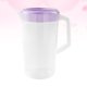 thumbnail image 5 of Contenedor de almacenamiento de bebidas de gran capacidad, resistente al calor, jarra de agua fría, jarra de jugo de plástico, tetera doméstica con tapa (violeta), 5 of 5
