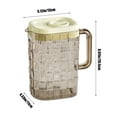 thumbnail image 3 of sruoe Beverage Pitcher, Water Pitcher with Lid, Large Capacity Water Storage, Ice Tea Pitcher, Portable Leak Proof Summer Drink Bucket Cold Kettle, Clear Brewing Pitcher, Juice Jars, Plastic, 3 of 5