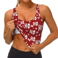 thumbnail image 3 of Balery Ho-Ho-Ho Sujetadores deportivos con espalda cruzada para mujer, acolchados, sin costuras, de alto impacto, ideales para yoga, gimnasio, entrenamiento y fitness.-Small, 3 of 8