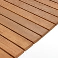 thumbnail image 6 of LuxenHome Natural Solid Wood 40-Inch Long Rounded Rectangle Outdoor Coffee Table, 6 of 7
