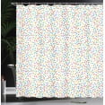 thumbnail image 3 of Ambesonne Party Shower Curtain, Colorful Sprinkle Look Funny, 69"Wx75"L, White Multicolor, 3 of 4