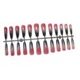 thumbnail image 3 of 24 Pieces False Nails Coffin Design Full Cover Elegant Press-on Gradient Style Artificial Nail Tips Fingernail Accessory for DIY ch07, 3 of 7