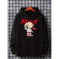 thumbnail image 4 of Hoodies For Men, 'Saucy' Print Hoodie, Sudadera con capucha casual para hombre con bolsillo canguro para primavera y otoño, como regalos, 4 of 4