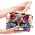 thumbnail image 4 of Cat Printed Design Waterproof PVC Cosmetic Travel Bag Makeup Pouch Small Leather Pouch Makeup Organizer Drawers Storage Lightweight Large Capacity for Ladies Girls Out and about, 4 of 6