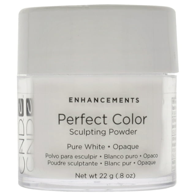 Polvo para esculpir Perfect Color - Pure White Opaque de CND para mujeres - 0,8 oz CND Polvo 0.8 oz