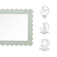 thumbnail image 3 of Modway Emmeline Scalloped Rectangle Wall Mirror, 3 of 9