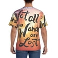 thumbnail image 2 of Naloa Not All Who Wander Are Lost Men's T-Shirt Sport T-shirt Men's Basic Tee Casual Men's Shirt, Round Neck, Short Sleeves - Medium, 2 of 5