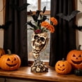 thumbnail image 4 of Halloween Skull Vase Resin Skeleton Hand Flower Vase, Gothic Skull Planter for Halloween Decor, Spooky Tabletop Centerpiece for Home, Office, Party Decorations, 4 of 5