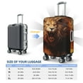 thumbnail image 4 of Kdxio Cool Fire Lion Pattern Luggage Cover for Travel,Elastic and Durable,Fits 18-32 Inch,Anti-Scratch Suitcase Protector-No luggage included, 4 of 5