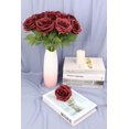 thumbnail image 3 of Artificial Rose Flower Blush Flowers Pink Roses Silk Flowers pcs with Long Stem Silk Roses Bouquet for Wedding Bridal Shower Party Home Decoration, 3 of 5