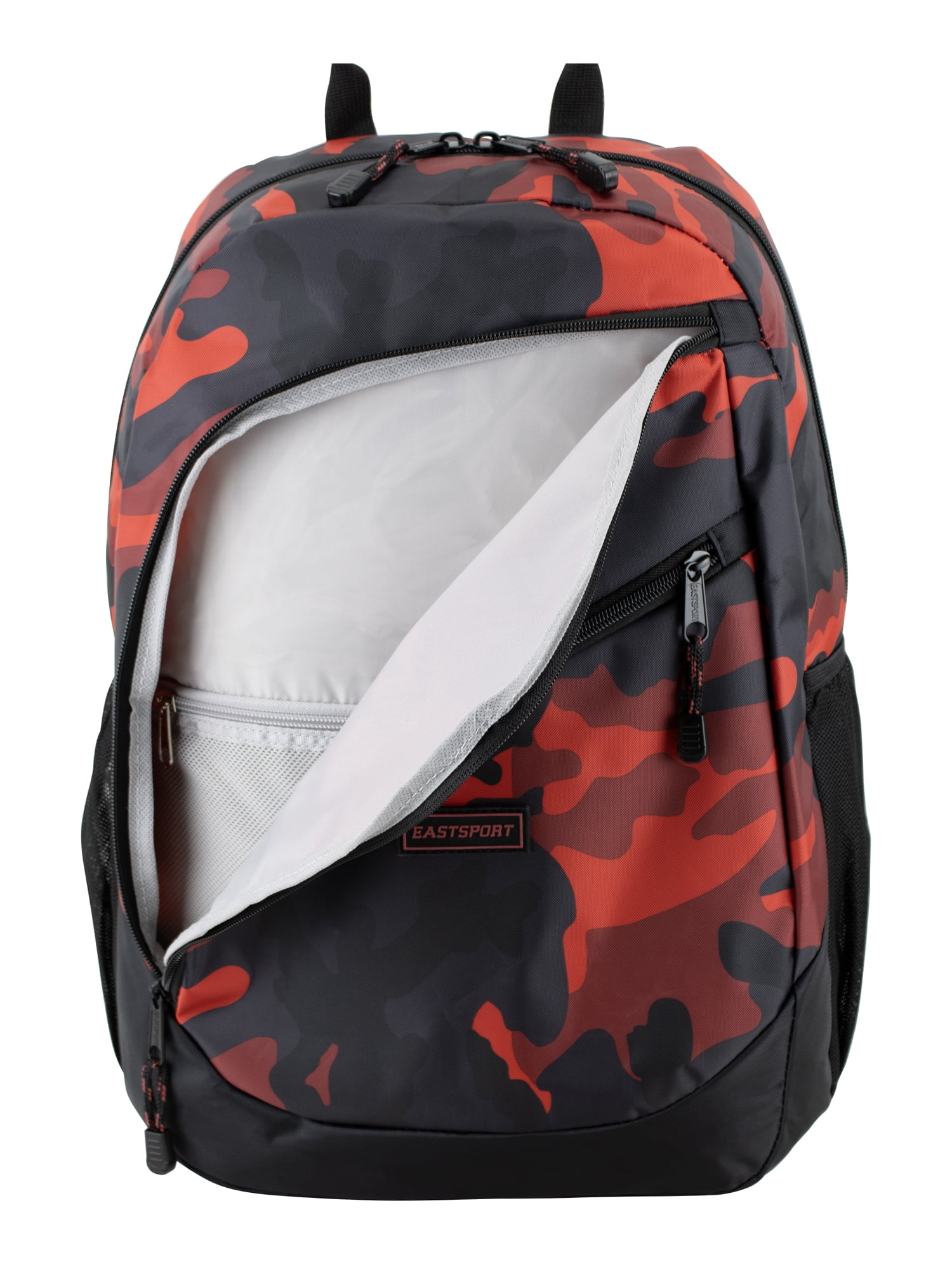 Eastsport Unisex 18.5" Rocket Sport Backpack, Fiery Red Camo