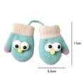 thumbnail image 2 of Toddler Kids Mittens with String， Winter Warm Stretch Full Finger Gloves, 2 of 5
