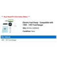 thumbnail image 2 of Electric Fuel Pump - Compatible with 1989 - 1997 Ford Ranger 1990 1991 1992 1993 1994 1995 1996, 2 of 2