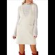 thumbnail image 3 of Vestido Corto de Punto Liso Sin Mangas con Cuello en V y Bolsillos para Mujer Albaricoque S, 3 of 10
